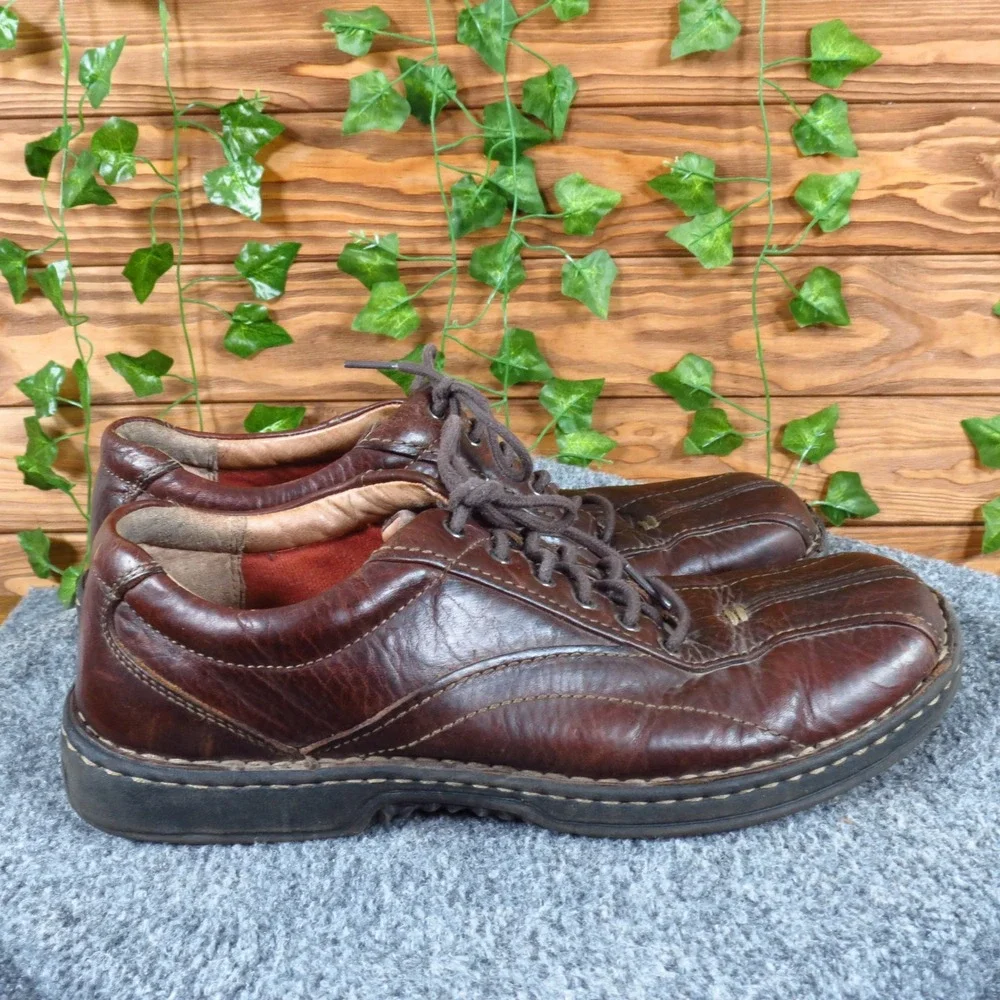 Clarks Nebulae Mens Casual‎ Leather Oxford Shoes Size 9.5 Brown Business Casual
